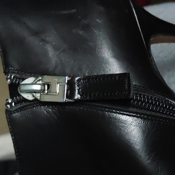 Lambertson Truex Black Leather.Booties Sz.37. 6.5 made in Italy - Picture 9 of 9